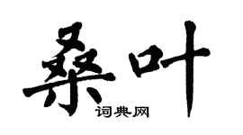 翁闓運桑葉楷書個性簽名怎么寫
