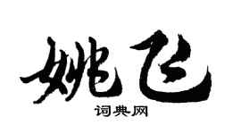 胡問遂姚飛行書個性簽名怎么寫