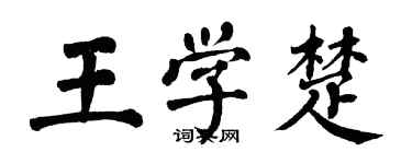 翁闓運王學楚楷書個性簽名怎么寫