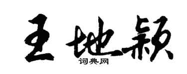 胡問遂王地穎行書個性簽名怎么寫