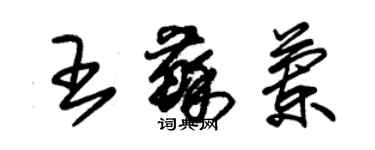 朱錫榮王蘇蘭草書個性簽名怎么寫