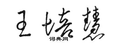 駱恆光王培慧草書個性簽名怎么寫