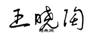 曾慶福王曉陶草書個性簽名怎么寫