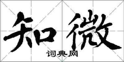 翁闓運知微楷書怎么寫