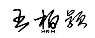 朱錫榮王柏穎草書個性簽名怎么寫