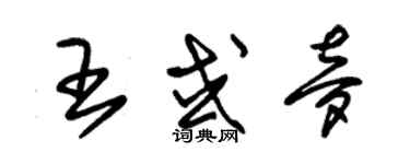 朱錫榮王或夢草書個性簽名怎么寫