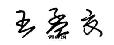 朱錫榮王孟夏草書個性簽名怎么寫