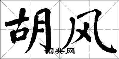 翁闓運胡風楷書怎么寫