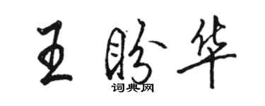 駱恆光王盼華行書個性簽名怎么寫