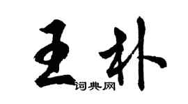 胡問遂王朴行書個性簽名怎么寫