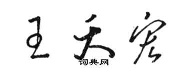 駱恆光王夭宏草書個性簽名怎么寫