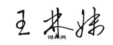 駱恆光王林妹草書個性簽名怎么寫