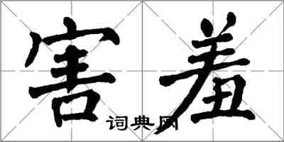 翁闓運害羞楷書怎么寫