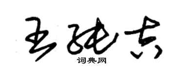 朱錫榮王純吉草書個性簽名怎么寫