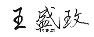 駱恆光王盛玫行書個性簽名怎么寫