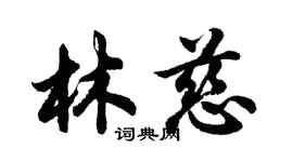 胡問遂林慈行書個性簽名怎么寫