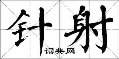 翁闓運針射楷書怎么寫