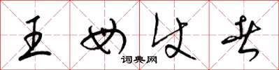 梁錦英王母使者草書怎么寫