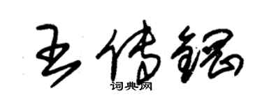 朱錫榮王傳鋼草書個性簽名怎么寫