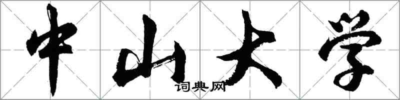 胡問遂中山大學行書怎么寫