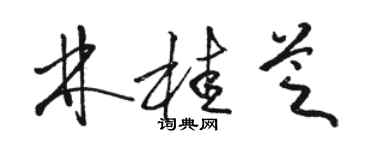 駱恆光林桂芝草書個性簽名怎么寫