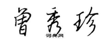 王正良曾秀珍行書個性簽名怎么寫