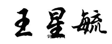 胡問遂王星毓行書個性簽名怎么寫