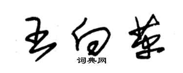 朱錫榮王向革草書個性簽名怎么寫