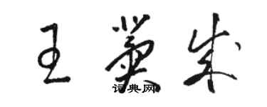 駱恆光王冀成草書個性簽名怎么寫