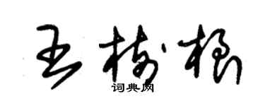 朱錫榮王樹根草書個性簽名怎么寫