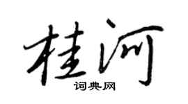 王正良桂河行書個性簽名怎么寫
