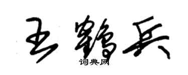 朱錫榮王鶴兵草書個性簽名怎么寫