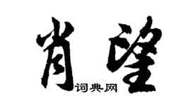 胡問遂肖望行書個性簽名怎么寫