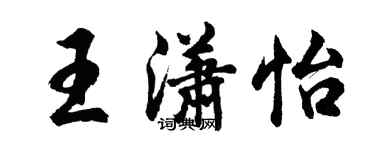 胡問遂王瀟怡行書個性簽名怎么寫