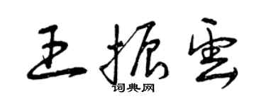 曾慶福王振雲草書個性簽名怎么寫