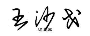 朱錫榮王沙戈草書個性簽名怎么寫