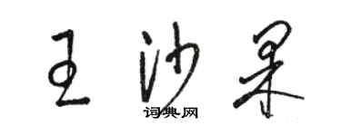 駱恆光王沙果草書個性簽名怎么寫