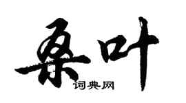 胡問遂桑葉行書個性簽名怎么寫