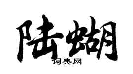 胡問遂陸蝴行書個性簽名怎么寫