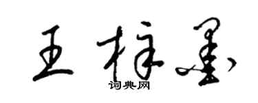 梁錦英王梓墨草書個性簽名怎么寫