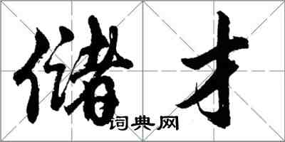 胡問遂儲才行書怎么寫