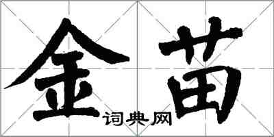 翁闓運金苗楷書怎么寫