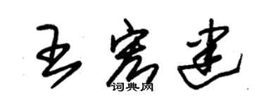 朱錫榮王宏建草書個性簽名怎么寫
