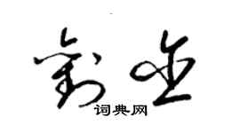 梁錦英劉含草書個性簽名怎么寫