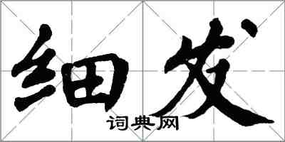 翁闓運細發楷書怎么寫