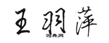 駱恆光王羽萍行書個性簽名怎么寫