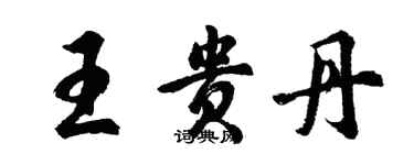 胡問遂王貴丹行書個性簽名怎么寫