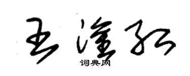 朱錫榮王淦紅草書個性簽名怎么寫