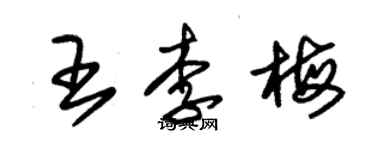 朱錫榮王李梅草書個性簽名怎么寫