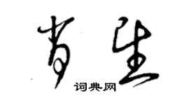 曾慶福肖望草書個性簽名怎么寫